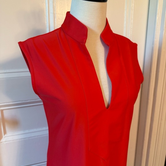 Jude Connally Kristen Dress Jude Cloth Sleeveless Poppy Orange Small EUC - Picture 10 of 11